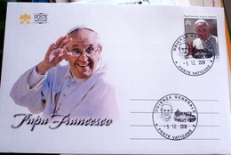 VATICAN 2018,  SPECIAL CANCEL ON COVER PAPAL AUDIENCE 5 DECEMBER 2018 ON SAINT PETER - Brieven En Documenten