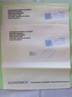 Brasil 2015 Two Plastic Cover To Nicaragua - Machine Franking - Storia Postale