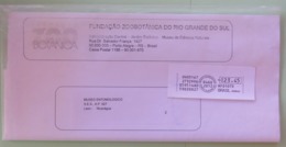 Brasil 2012 Plastic Cover To Nicaragua - Machine Franking - Brieven En Documenten