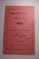 FLASSANS-sur-ISSOLE   -  Coopérative  Vinicole - Livret Détail Du Sociétaire -  (  1953 ) - VIN - - Gastronomie