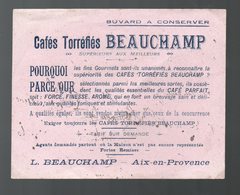 Aix En Provence (13 Bouches Du Rhône) Buvard Cafés BEAUCHAMP  (PPP16202) - Café & Thé