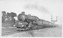 ¤¤    -   Carte-Photo Des Chemins De Fer Anglais  -  Locomotive    - Train   -   ¤¤ - Matériel