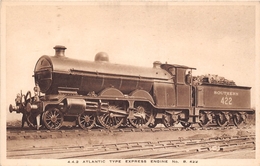 ¤¤    -    Chemins De Fer Anglais  -  Locomotive    - Train   - Atlantic Type Express Engine N° B. 422  -   ¤¤ - Equipo