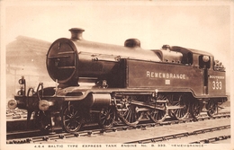 ¤¤   -  Chemins De Fer Anglais  -  Locomotive    - Train   - Baltic Type Express Tank Engine N° B. 333  -  REMEMBRANCE - Matériel