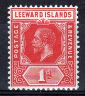 Leeward Islands 1912 Edward VII 1d Red Single Definitive Stamp. - Leeward  Islands