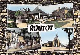 Routot - La Place De La Halle - L'Eglise - Routot