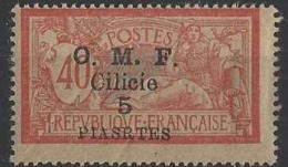 Cilicie Postes N° 94 A 5p Sur 40c Merson "PIASRTES" Au Lieu De "PIASTRES" Qualité: * Cote: 120 € - Unused Stamps