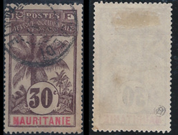 Mauritanie Postes N° 8 30c Palmiers TB Qualité: Obl Cote: 100 € - Used Stamps