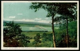 Ref 1243 - USA Postcard - Steam Railway Train - On The Santa Fe Near Kansas City Missouri - Kansas City – Missouri