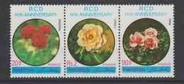 Pakistan 1978 Roses Série 446-8 3 Val ** MNH - Pakistan