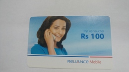 India-reliance Mobile Card-(25k)-(rs.100)-(30/9/07)-(maharashtra)-card Used+1 Card Prepiad Free - India