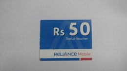 India-reliance Mobile Card-(26e)-(rs.50)-(31/12/2010)-(maharashtra)-card Used+1 Card Prepiad Free - Indien