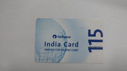 India-reliance Mobile Card-(26k)-(rs.115)-(30/6/2007)-(maharashtra)-card Used+1 Card Prepiad Free - India