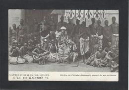 CPA DAHOMEY Afrique Noire Gli Gla Roi King Circulé - Dahomey