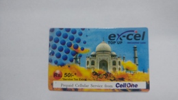 India-ex-cel. Top Up-card-(27d)-(rs.50)-(24.3.2007)-(jaipur)-card Used+1 Card Prepiad Free - Inde