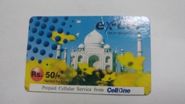 India-ex-cel. Top Up-card-(27g)-(rs.50)-(3.5.2008)-(jaipur)-card Used+1 Card Prepiad Free - Inde