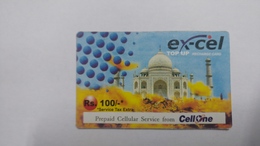 India-ex-cel. Top Up-card-(27m)-(rs.100)-(31.12.2008)-(jaipur)-card Used+1 Card Prepiad Free - Inde