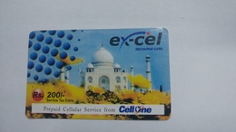 India-ex-cel-recharge Card-(28)-(rs.200)-(15.2.2007)-(jaipur)-card Used+1 Card Prepiad Free - Inde