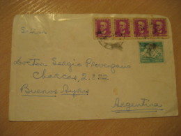 BOAS FESTAS 19?2 To Buenos Aires Argentina Cancel Postal Stationery Cover BRASIL Brazil Bresil - Ganzsachen