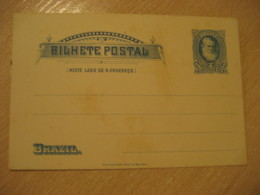 40 Reis Bilhete Postal Postal Stationery Card BRASIL Brazil Bresil - Ganzsachen