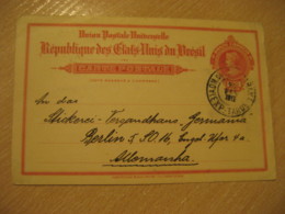 CURITIBA 1912 To Berlin Germany Cancel Bilhete Postal Stationery Card BRASIL Brazil Bresil - Briefe U. Dokumente