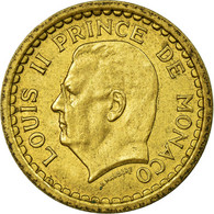 Monnaie, Monaco, Franc, Undated (1943), TTB, Cupro-Aluminium, Gadoury:MC 132 - 1922-1949 Louis II