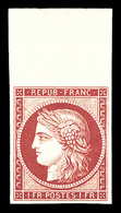 ** N°6f, 1f Carmin, Impression De 1862, Grand Bord De Feuille, Fraîcheur Postale. SUP (certificat)  Qualité: ** - 1849-1850 Ceres