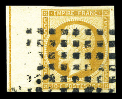 O N°13Ad, 10c Bistre, Bdf Avec Filet D'encadrement. SUP (signé Calves/certificat)  Qualité: O  Cote: 950 Euros - 1853-1860 Napoleon III