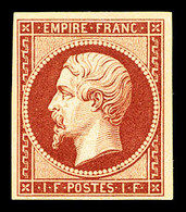 ** N°18d, 1F Carmin, Impression De 1862, Fraîcheur Postale, SUP (signé Scheller/certificat)  Qualité: ** - 1853-1860 Napoléon III.