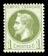 ** N°25, 1c Olive, Fraîcheur Postale. TB  Qualité: ** - 1863-1870 Napoléon III Lauré