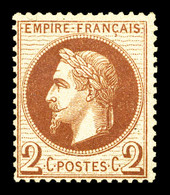 ** N°26B, 2c Rouge-brun Clair Type II. TTB  Qualité: ** - 1863-1870 Napoleon III With Laurels