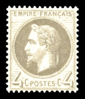 ** N°27Ba, 4c Gris-foncé, Fraîcheur Postale, Très Bon Centrage. SUP (certificat)  Qualité: ** - 1863-1870 Napoleon III With Laurels