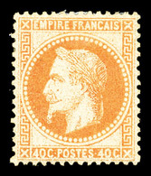 * N°31, 40c Orange-clair, Très Bon Centrage. SUP (signé Calves/certificat)  Qualité: *  Cote: 1900 Euros - 1863-1870 Napoleon III With Laurels