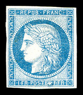 (*) Cérès, 1f Bleu. TTB. R. (certificat)  Qualité: (*)  Cote: 850 Euros - Other & Unclassified