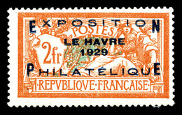 ** N°257A, Exposition Du Havre De 1929, TTB (signé Brun/certificat)  Qualité: **  Cote: 1600 Euros - 1900-02 Mouchon