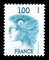 ** N°1895C, Non émis,1F Turquoise, Marianne D'EXCOFFON. R.R.R. SUPERBE (certificats)  Qualité: ** - 1900-02 Mouchon