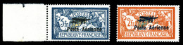 ** N°1/2, Paire Merson Surchargée Bdf, TTB (certificat)  Qualité: **  Cote: 950 Euros - 1927-1959 Postfris