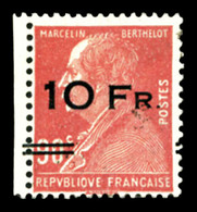 ** N°3, Berthelot 10F Sur 90c Rouge Surchargé à Bord Du Paquebot 'Ile De France' Bdf, Frais, SUP (signé Champion/certifi - 1927-1959 Mint/hinged