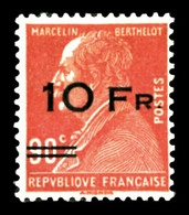 ** N°3, Berthelot Surchargé à Bord Du Paquebot 'ILE DE FRANCE' 10F Sur 90c Rouge, Frais, SUP (signé Brun/certificat)  Qu - 1927-1959 Neufs