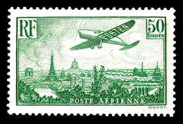 * N°14, 50f Vert-jaune. TB (certificat)  Qualité: *  Cote: 1100 Euros - 1927-1959 Postfris