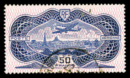 O N°15, Burelé, 50F Outremer, TB  Qualité: O  Cote: 400 Euros - 1927-1959 Neufs