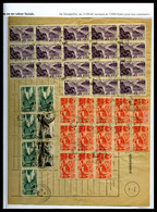 O Série Des Villes De France: Très Jolie Collection De 32 Lettres Presentée Sur Pages D'exposition Dont VD, Nombreuses D - 1927-1959 Mint/hinged