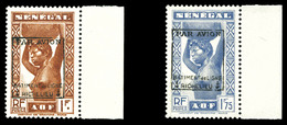 ** N°6/7, Timbres Du Sénégal Surchargés Bdf, SUP (certificat)  Qualité: **  Cote: 1430 Euros - Military Airmail