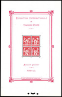 ** N°1, Exposition Philatélique De Paris 1925, FRAICHEUR POSTALE, SUPERBE. R. (certificat)  Qualité: **  Cote: 5500 Euro - Mint/Hinged