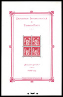 ** N°1, Exposition Philatélique De Paris 1925, Infimes Points De Gomme. TB (certificat)  Qualité: **  Cote: 5500 Euros - Mint/Hinged