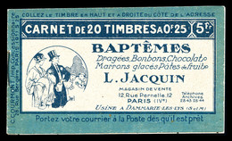 ** N°140-C5, Série 25-B, BAPTÊMES JACQUIN Et BON GENIE. SUP. R.R. (certificat)  Qualité: ** - Andere & Zonder Classificatie