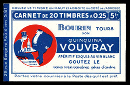 ** N°140-C12, Série 81-A, BOURIN VOUVRAY Et FIXE PHOTOS. SUP. R. (certificat)  Qualité: ** - Andere & Zonder Classificatie