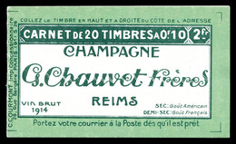 ** N°159-C2, Série 26 B, CHAMPAGNE CHAUVET Et AIGLE Avec 1 Timbre Isolé Au Type 1a (case13), RRE Et SUP (certificat)  Qu - Autres & Non Classés