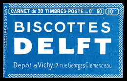 ** N°199-C3, Série VICHY, BISCOTTES DELFT Et LOUIS FAIVRE TAILOR. SUP. R.R. (certificat)  Qualité: ** - Autres & Non Classés