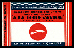 ** N°199-C26, Série Toile, TOILE D'AVION QUALITE Et TOILE D'AVION CIMS, Haut De Feuille. TTB  Qualité: ** - Andere & Zonder Classificatie